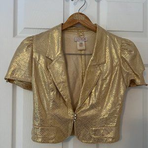LaRok Gold Cropped Jacket
